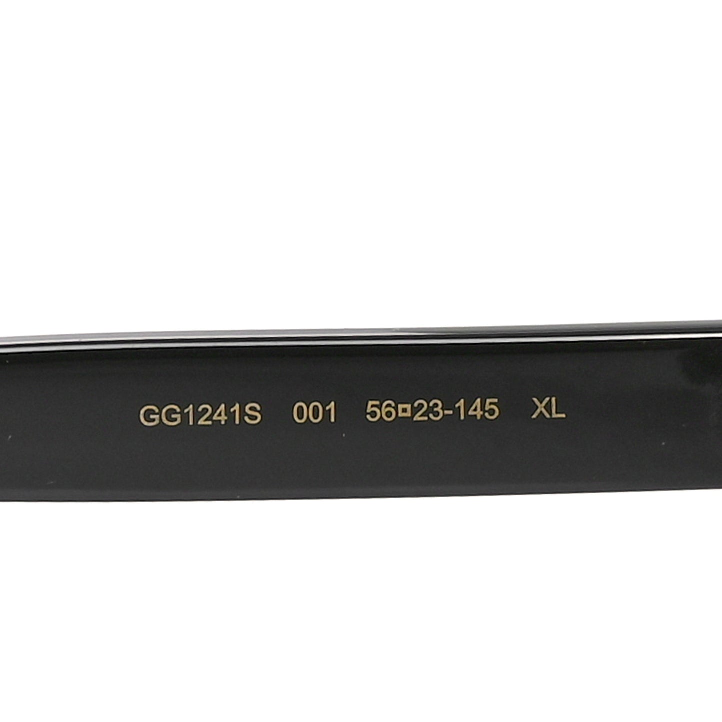 Acetate Round Frame Sunglasses GG1241S Black White