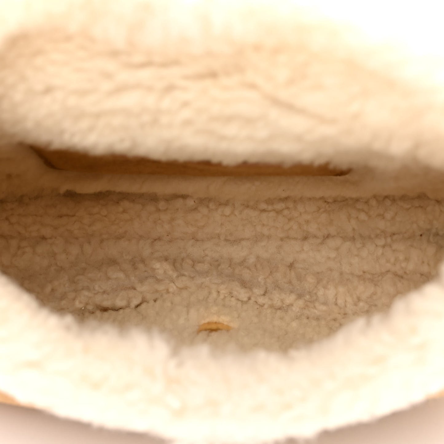 Suede Shearling Medium Bobby Flap Natural