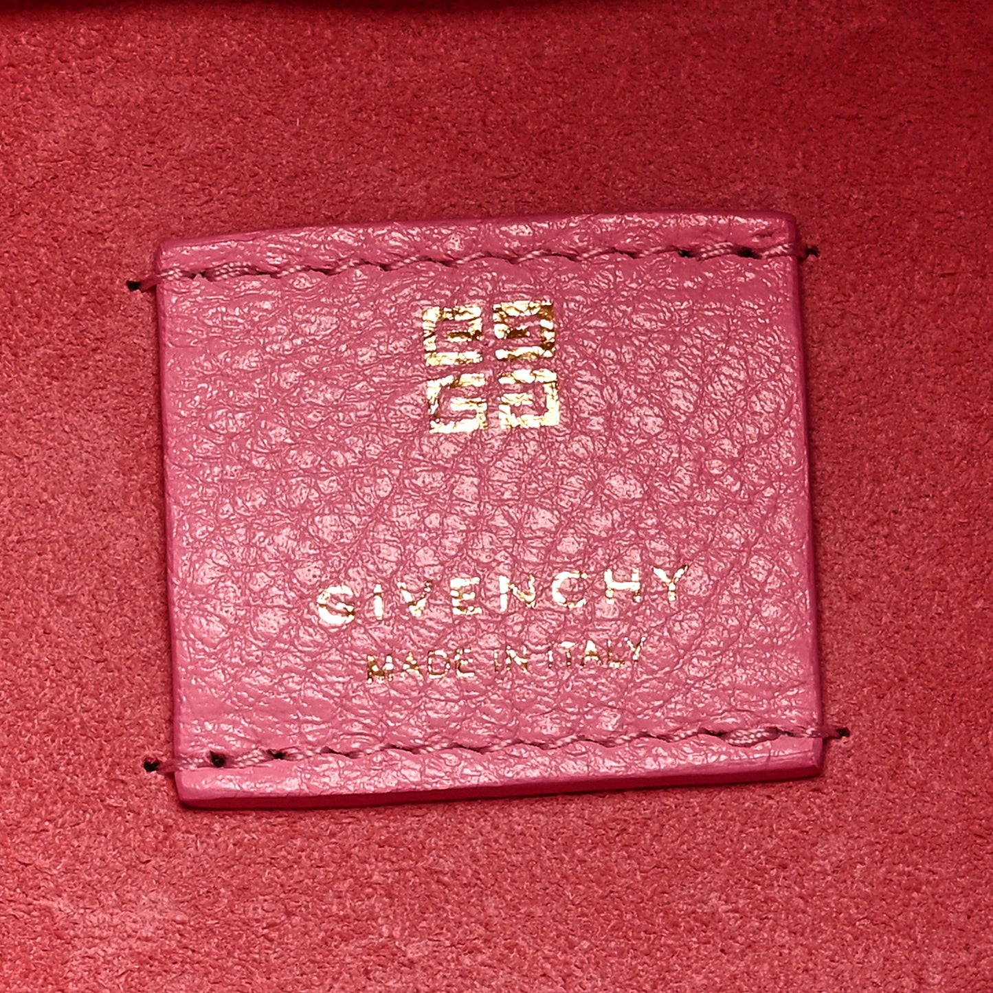 Grained Calfskin Mini G-Lock Hobo Pink