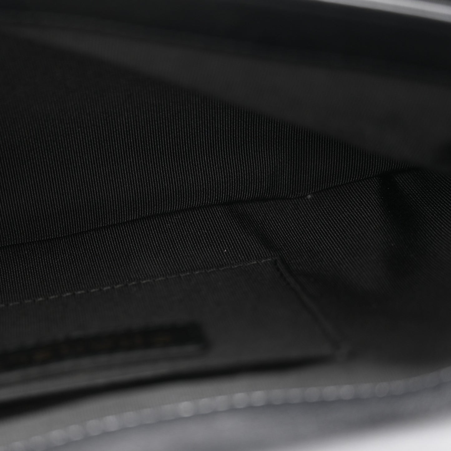 Lambskin Quilted Fold Up Again Clutch Black