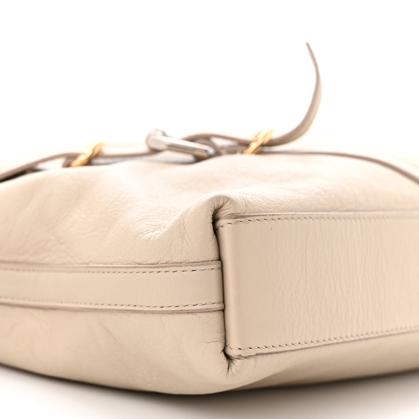 Calfskin Medium Voyou Bag Natural Beige