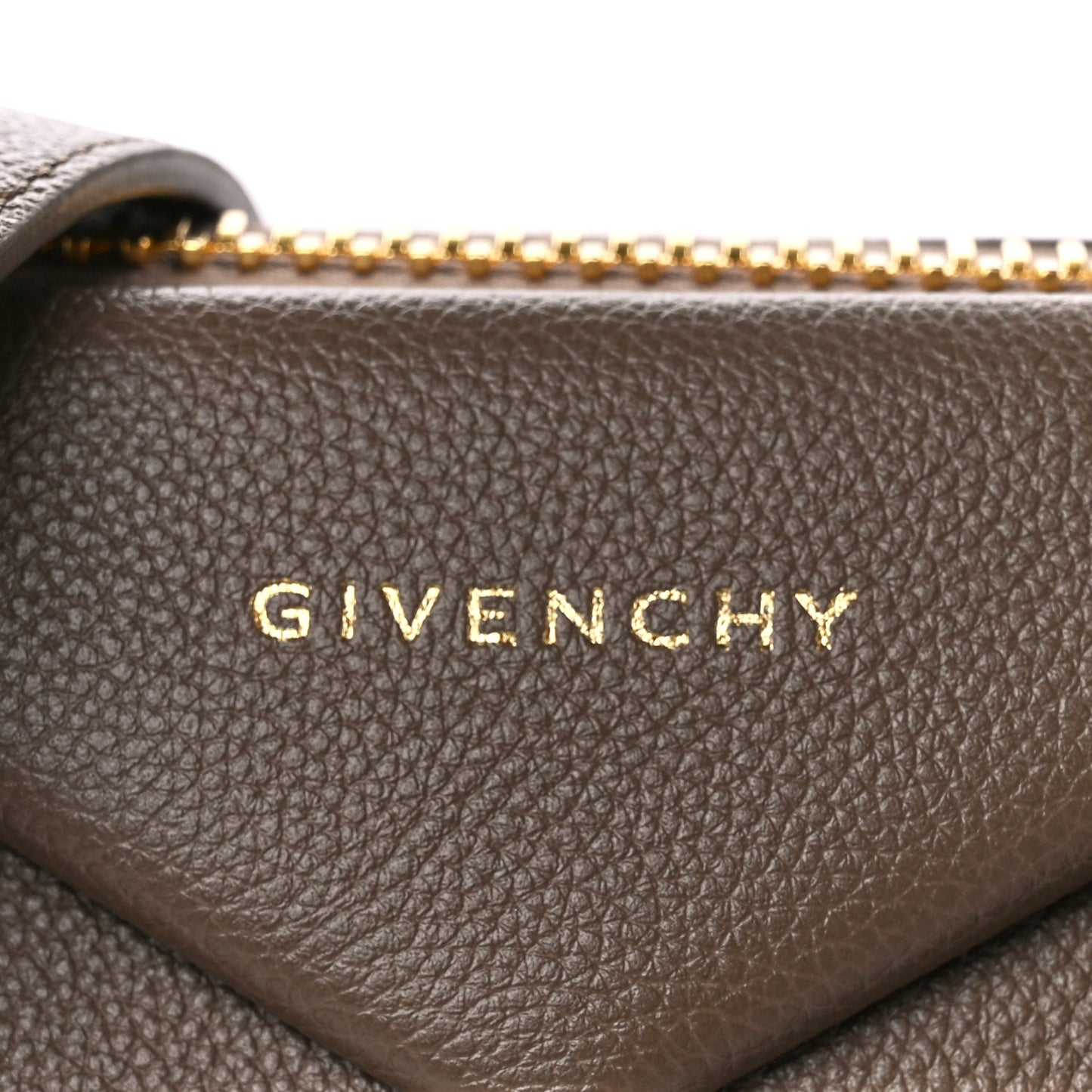 Grained Calfskin Small Antigona Taupe