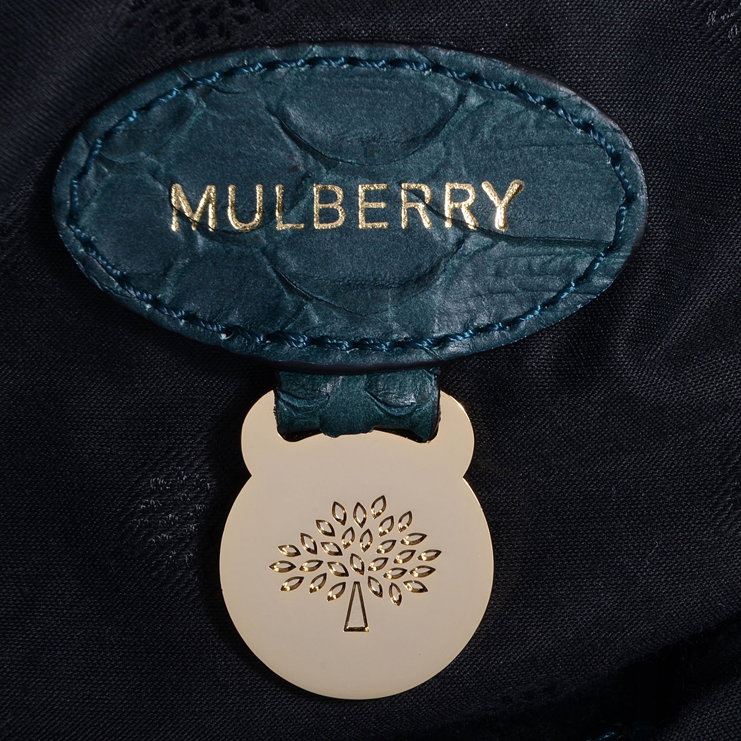 Mulberry Silky Snake Print Alexa Petrol 10 of 12