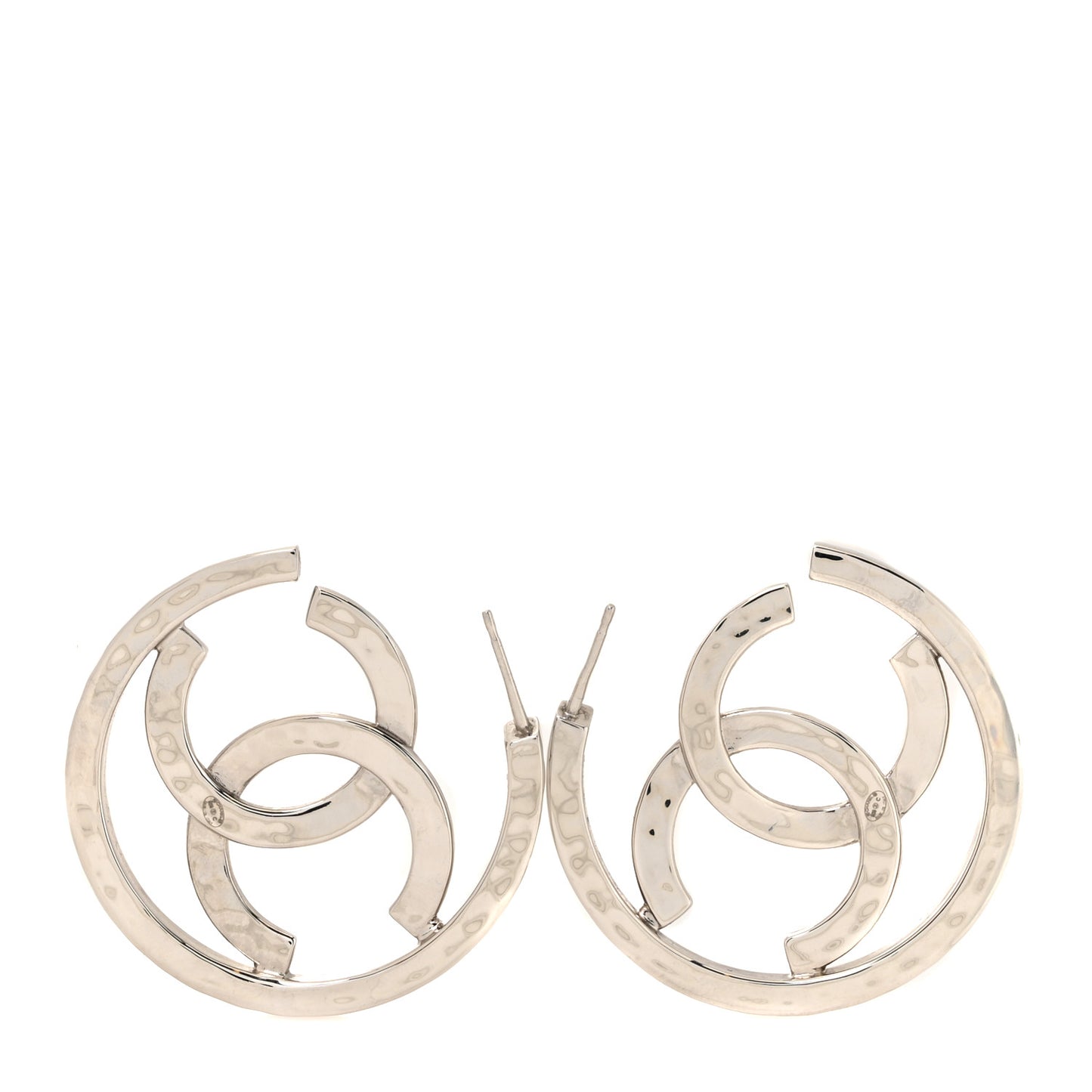 CC Hoop Earrings Silver
