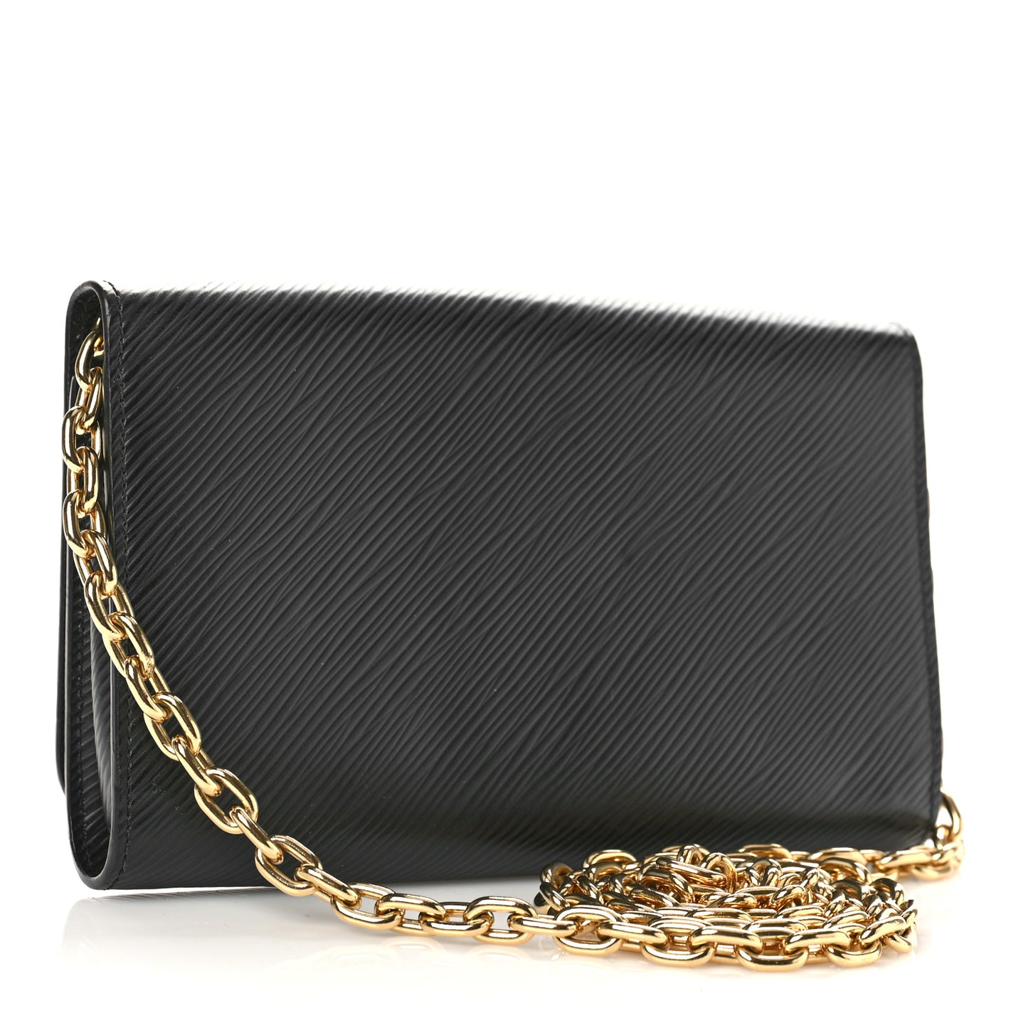 Epi Love Lock Twist Chain Wallet Black