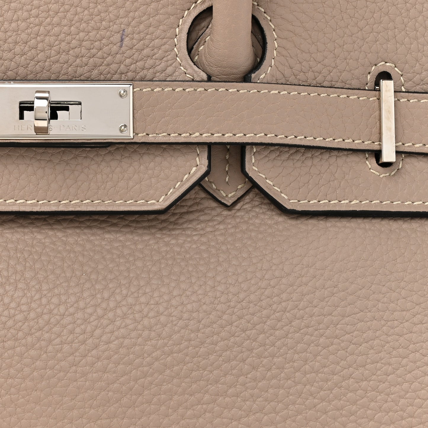Taurillon Clemence Birkin 35 Gris Tourterelle