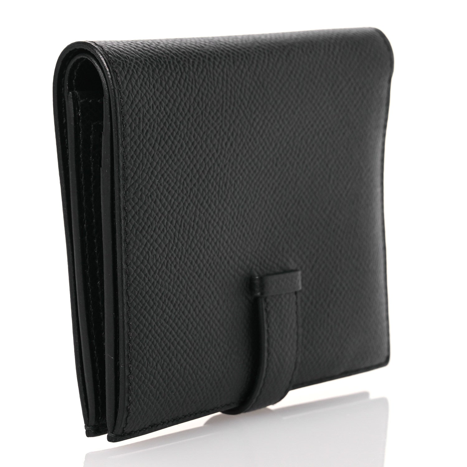 Hermes Epsom Bearn Compact Wallet Black 2 of 13
