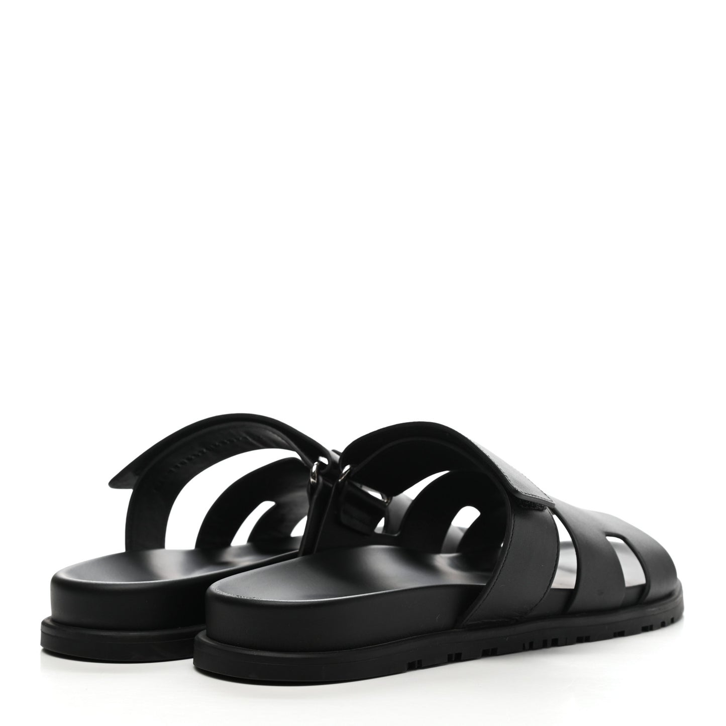 Calfskin Mens Chypre Sandals 43 Black