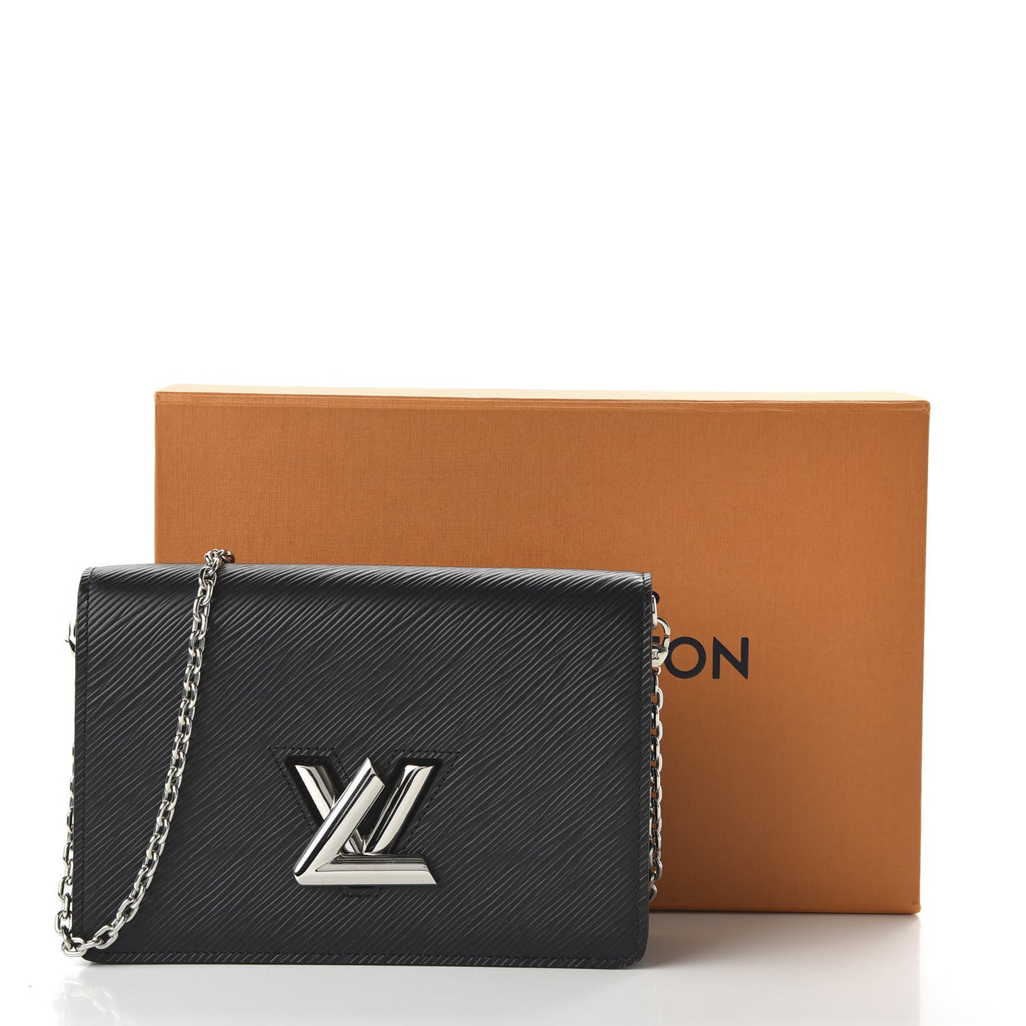 Epi Twist Belt Chain Wallet Black