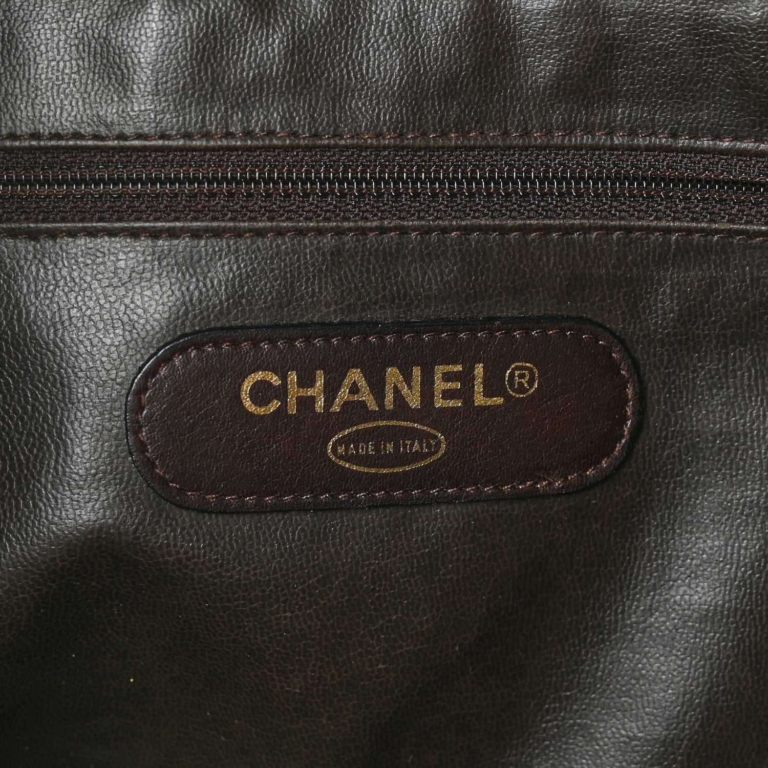 Chanel Caviar XL Weekender Bag Brown 9 of 15