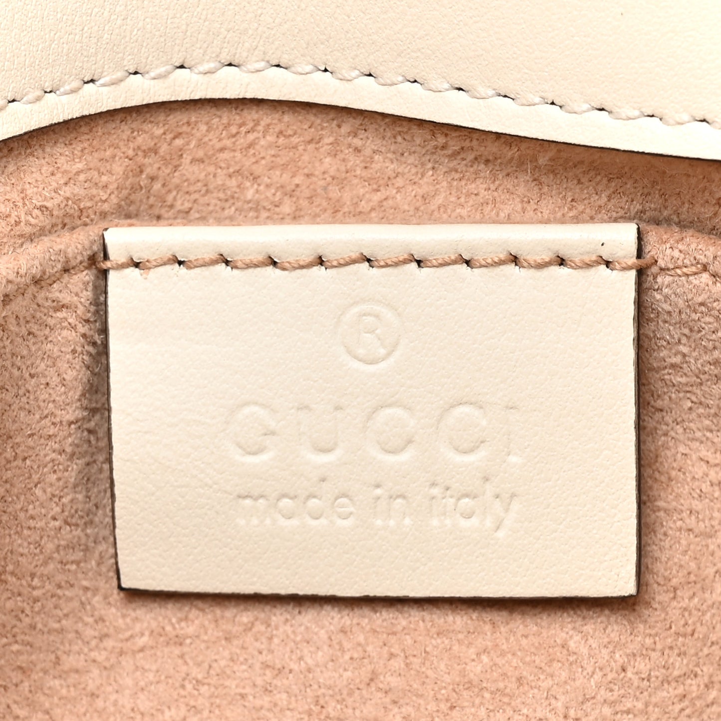 Calfskin Matelasse Mini GG Marmont Shoulder Bag White