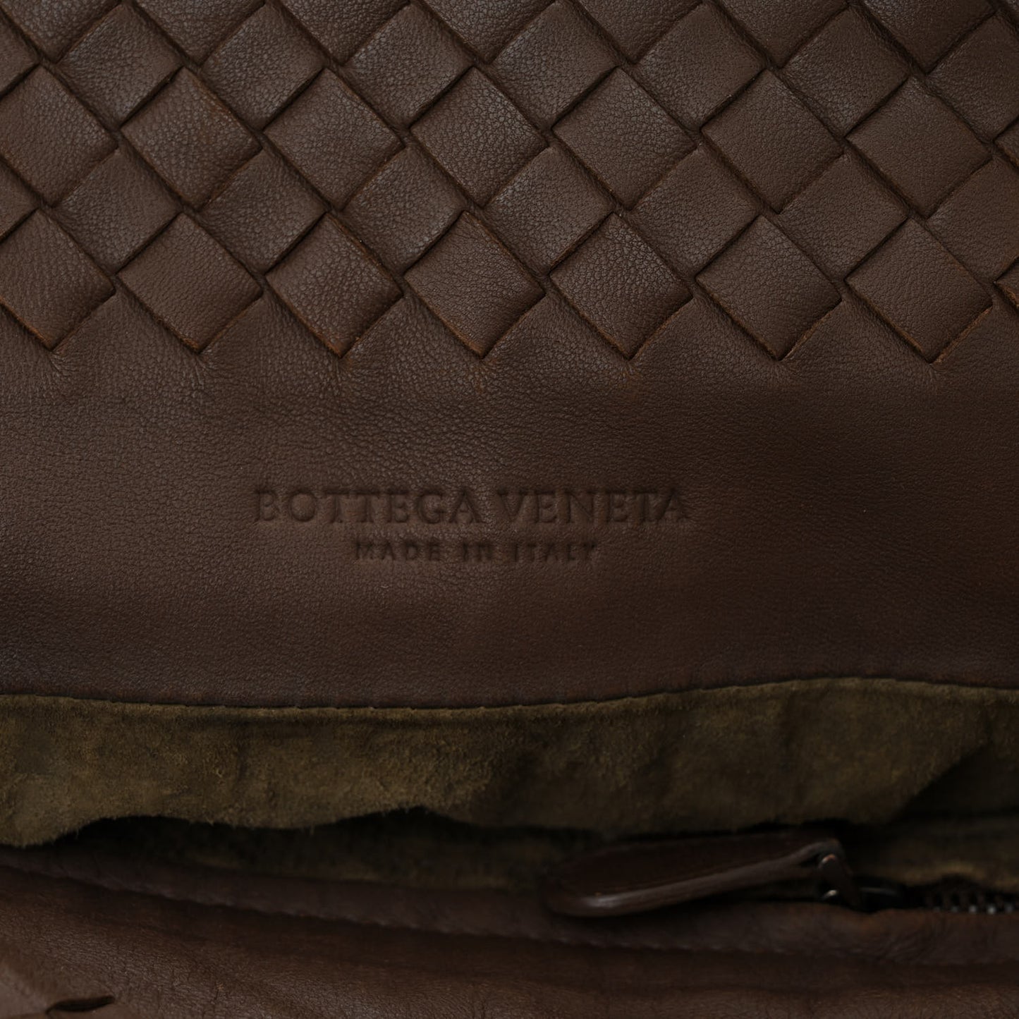 Nappa Intrecciato Medium Seamless Tote Brown