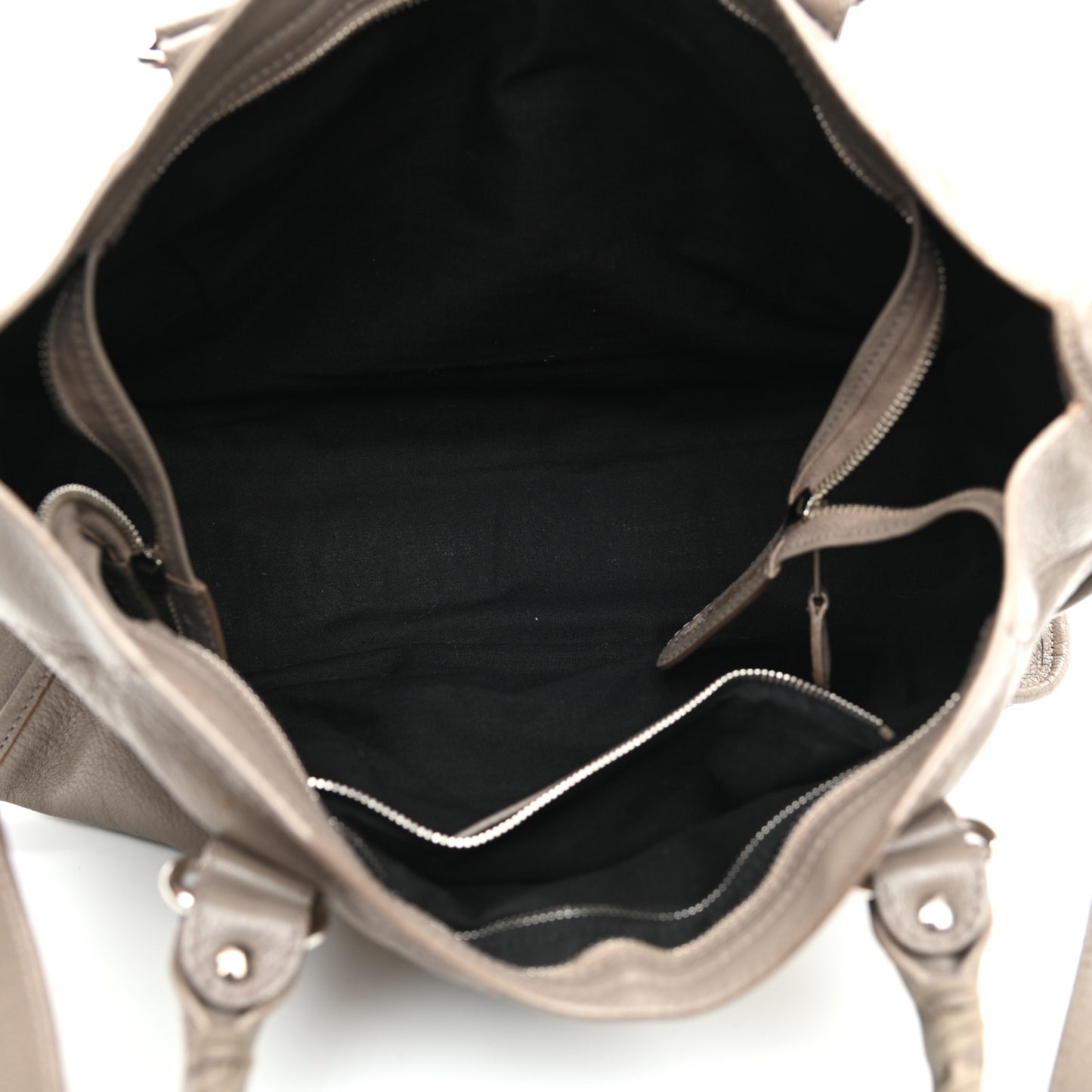 Chevre Hamilton Giant 12 Silver Hardware City Gris Poivre