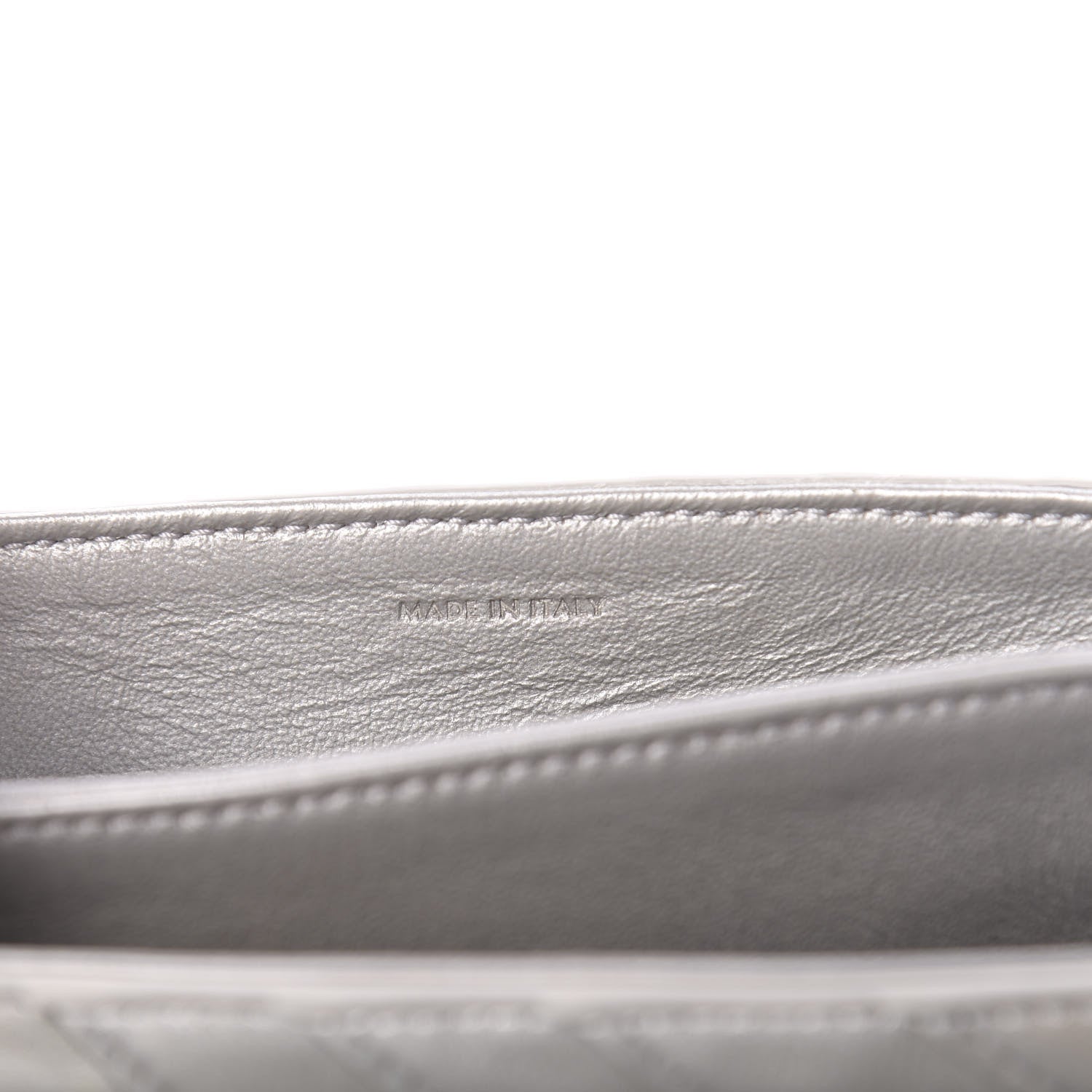 Celine Metallic Calfskin Small Patchwork C Bag Silver 7 of 10