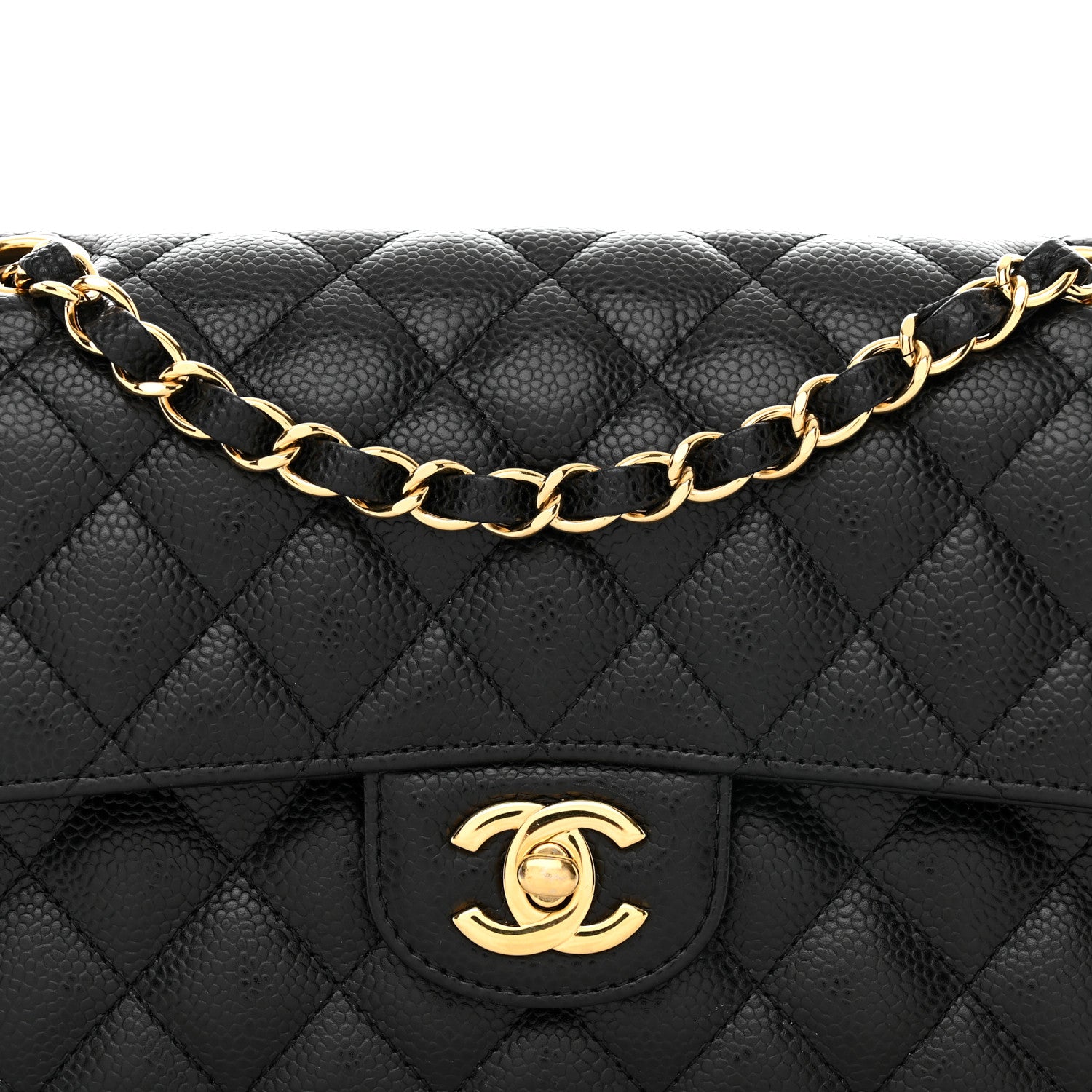 Chanel Caviar Quilted Small Double Flap Black 8 of 10