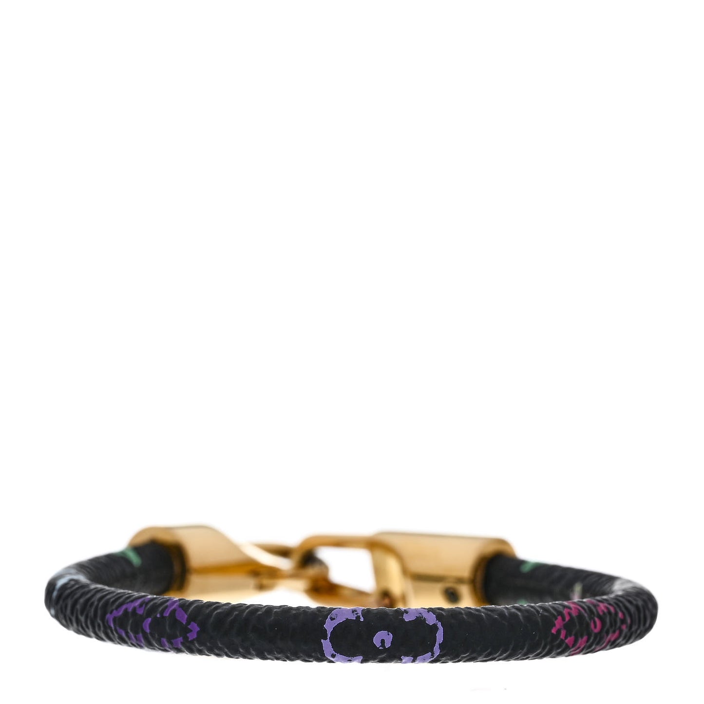 Monogram Multicolor Luck It Bracelet 17 Black