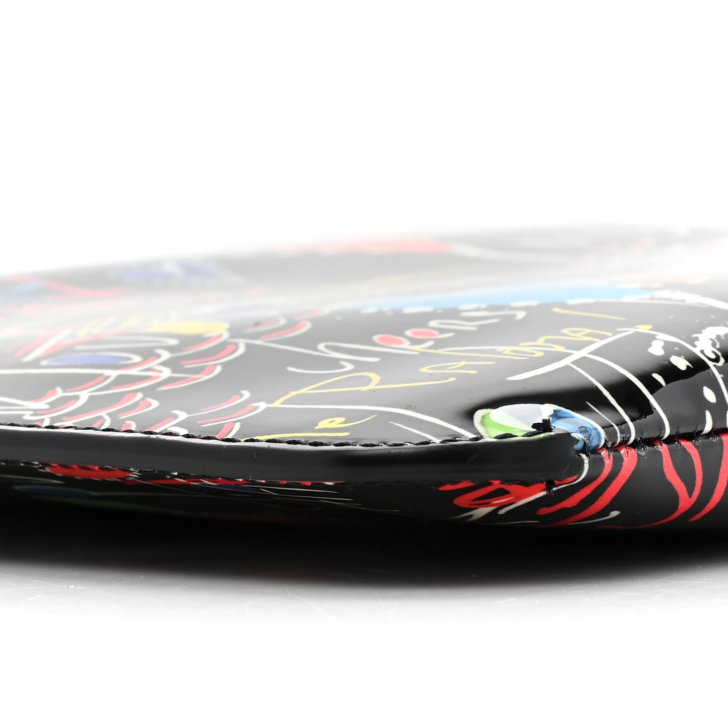 Patent Loubitag Loubiclutch Graffiti Clutch Black