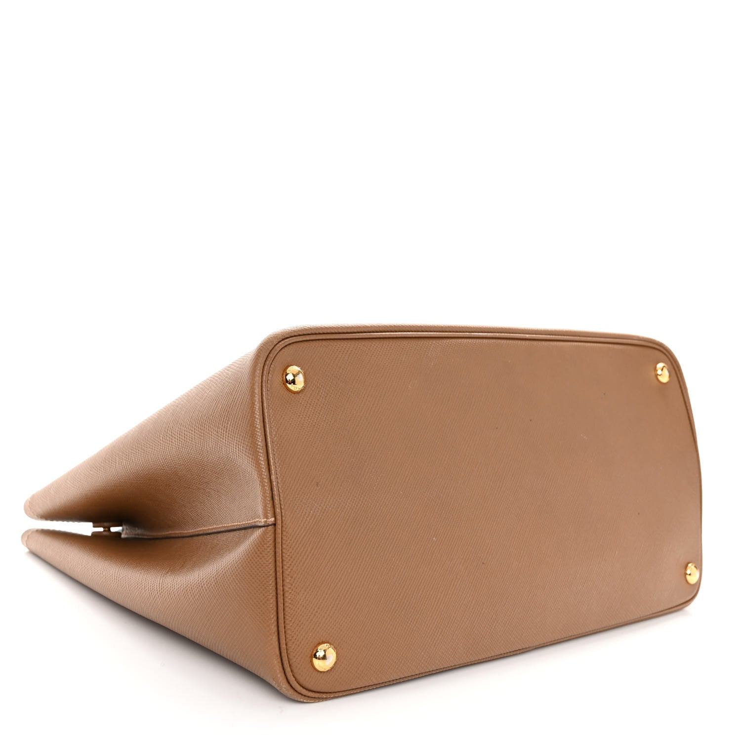 Prada Saffiano Cuir Medium Double Bag Cannella Turchese 4 of 10