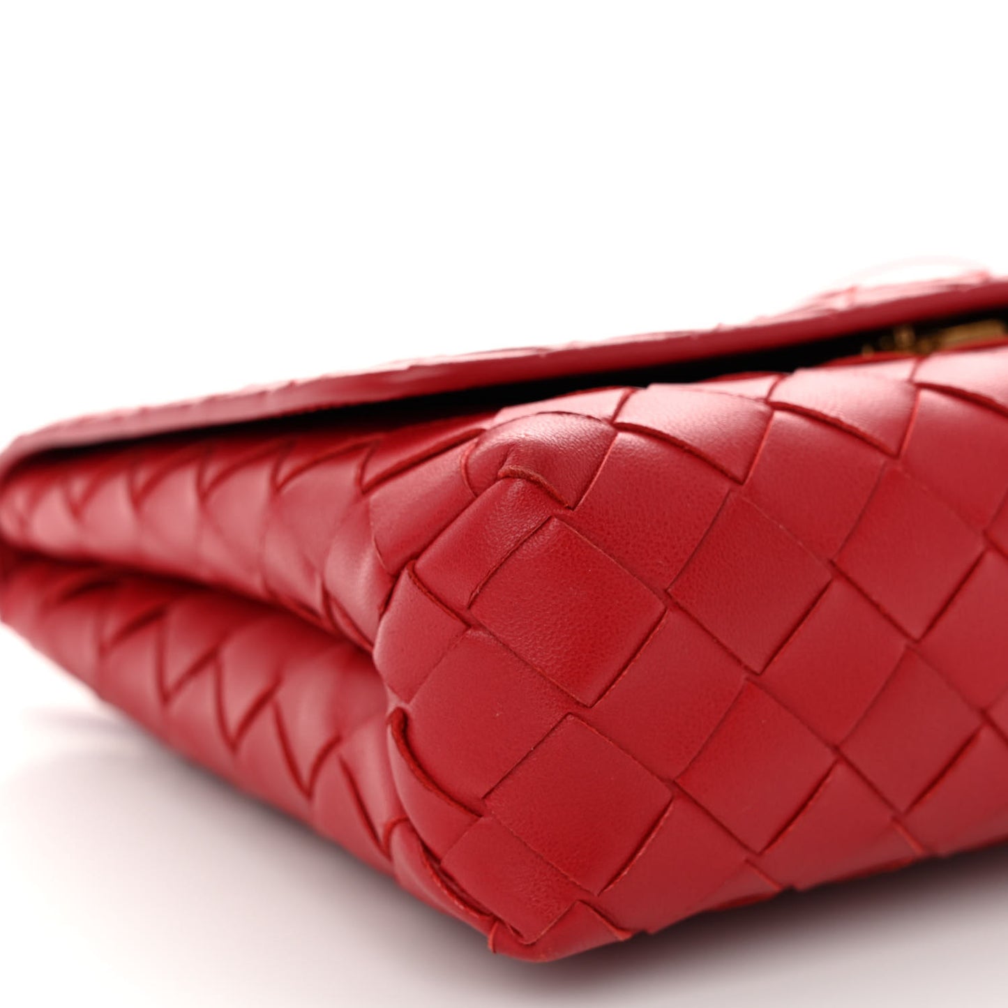 Lambskin Intrecciato Mini Crossbody Bag Apple Candy