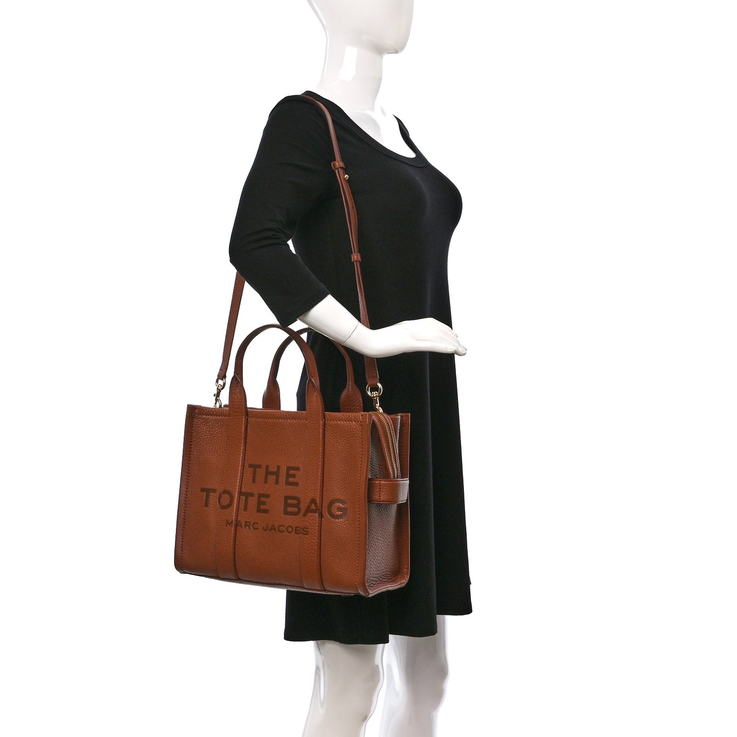 Grained Calfskin Medium The Tote Bag Argan Oil