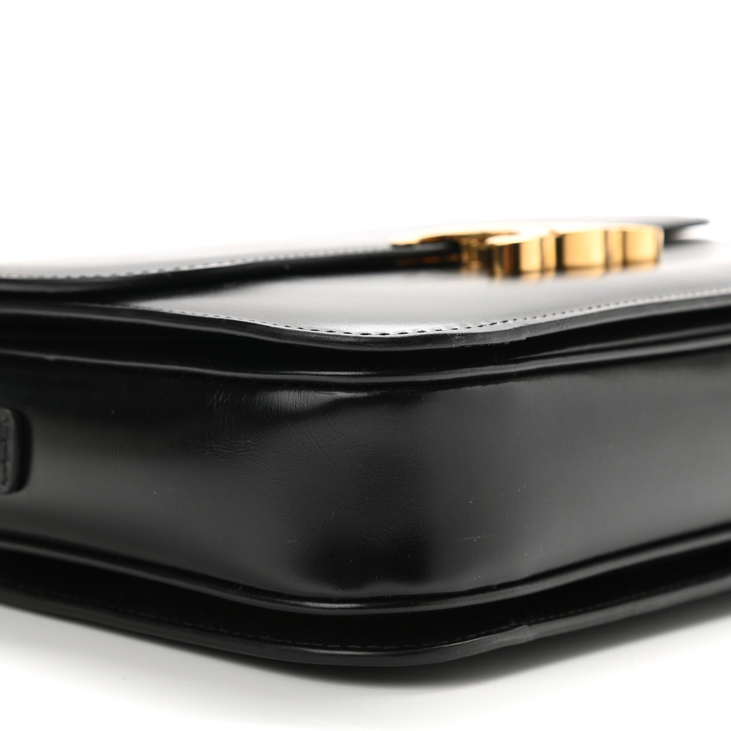 Shiny Calfskin Medium Triomphe Black