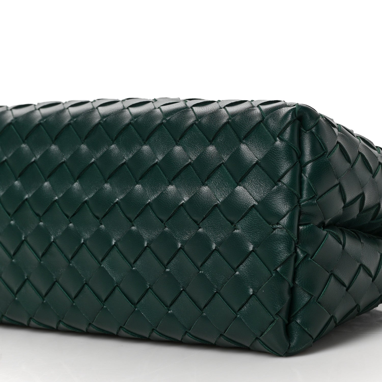 Bottega Veneta Nappa Intrecciato Small East West Andiamo Shoulder Bag Emerald Green 9 of 9