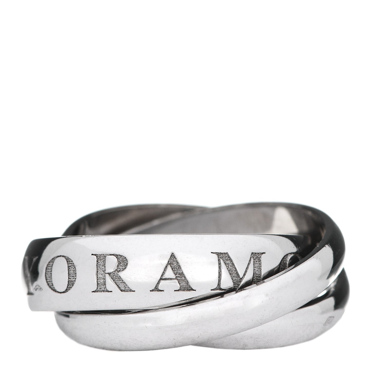 18K White Gold Amour Trinity Ring 55 7.25