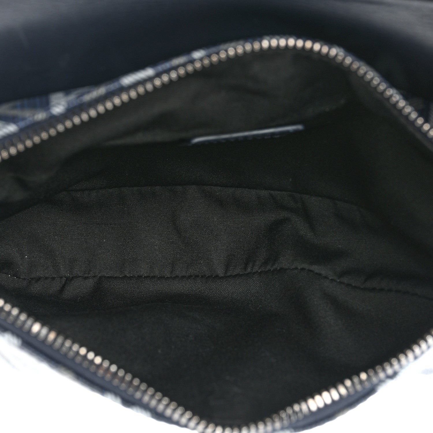Christian Dior Coated Canvas Calfskin CD Diamond Mens Saddle Bag Navy 5 of 11