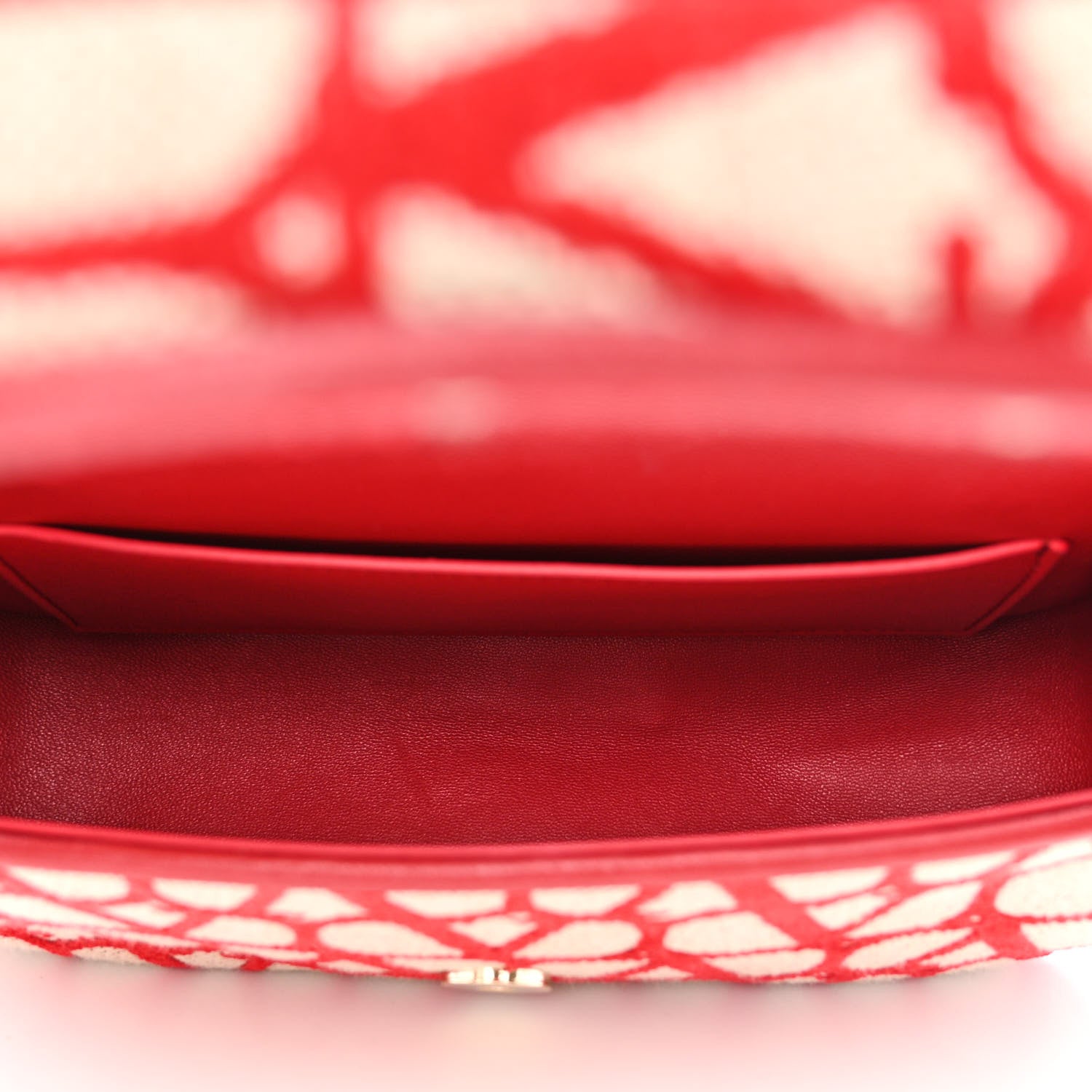 Valentino Garavani Toile Iconographe Goatskin Vlogo Small Loco Hobo Bag Natural Rosso Valentino 5 of 10