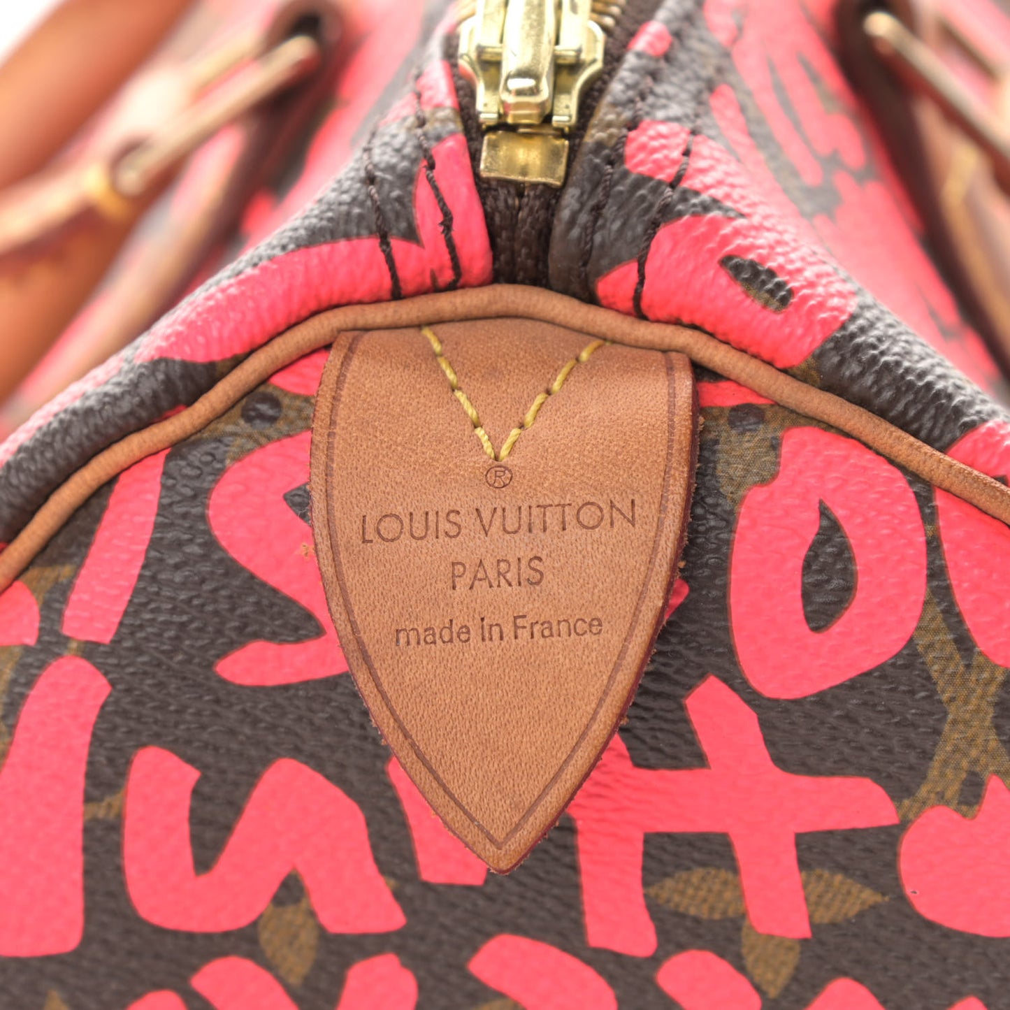Monogram Graffiti Speedy 30 Fuchsia