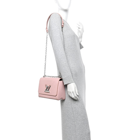 Epi Twist Shoulder Bag MM Rose Ballerine