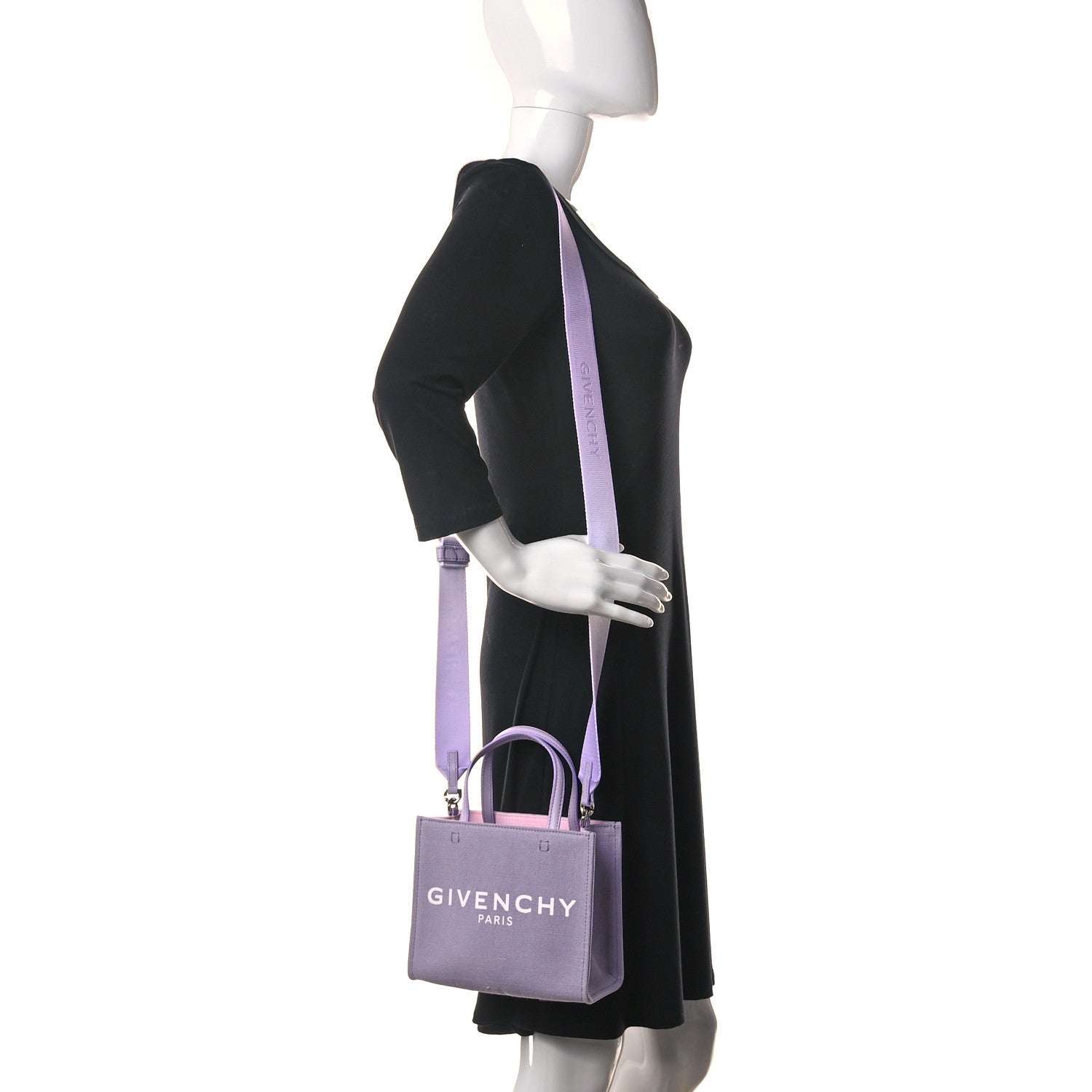 Givenchy Canvas Mini Bond Shopper Tote Mauve 2 of 9