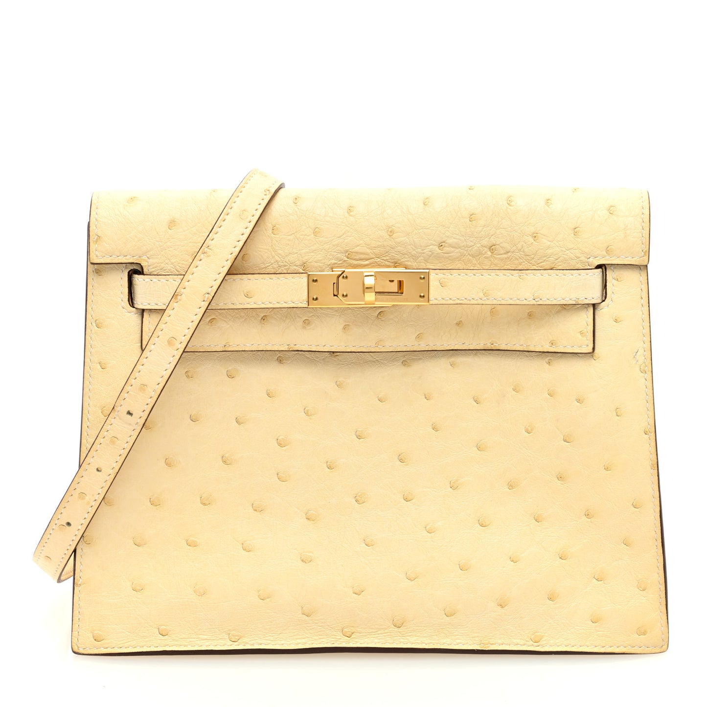 Ostrich Kelly Danse II Belt Bag Nata