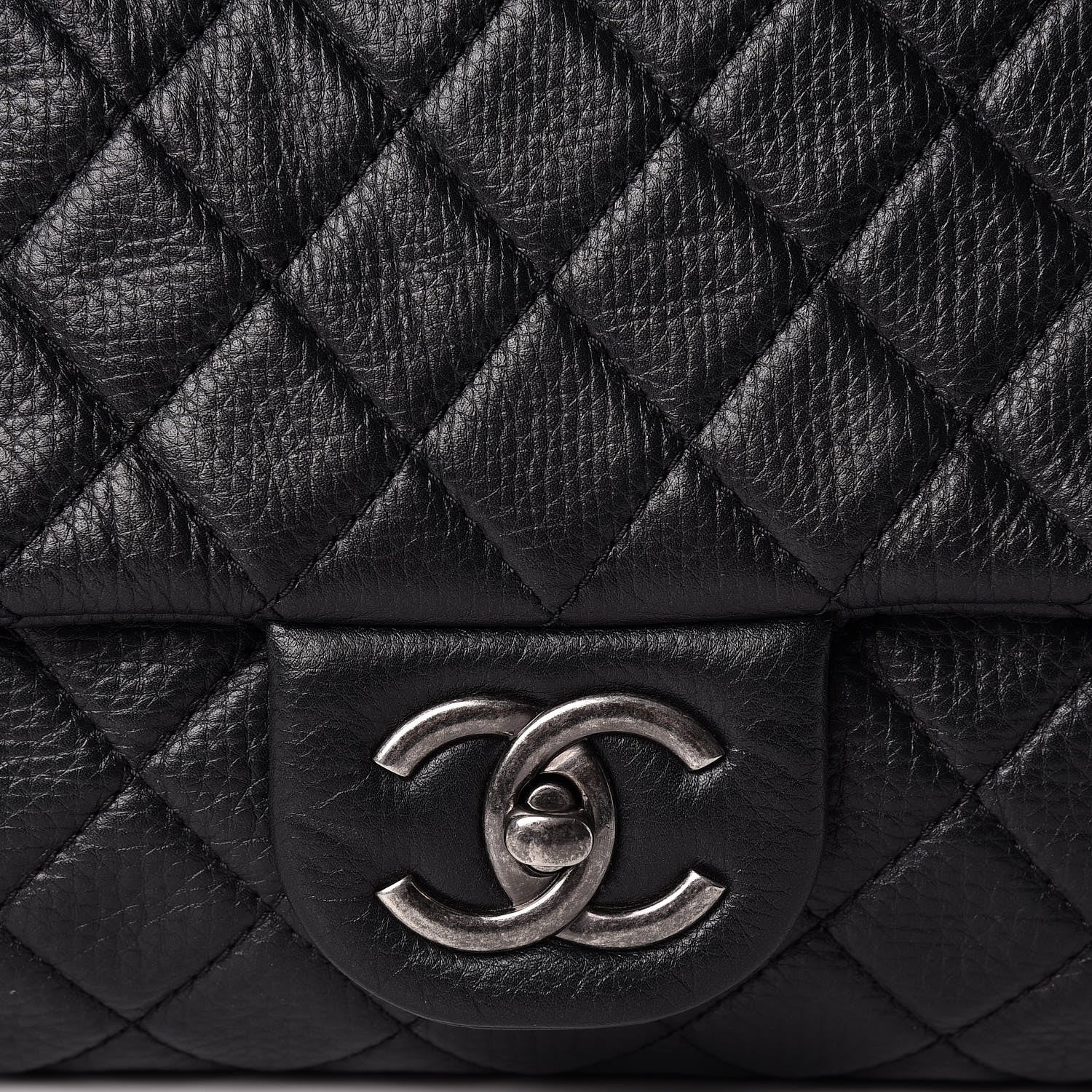 Chanel Calfskin Quilted XXL Travel Flap Bag Black 8 of 10