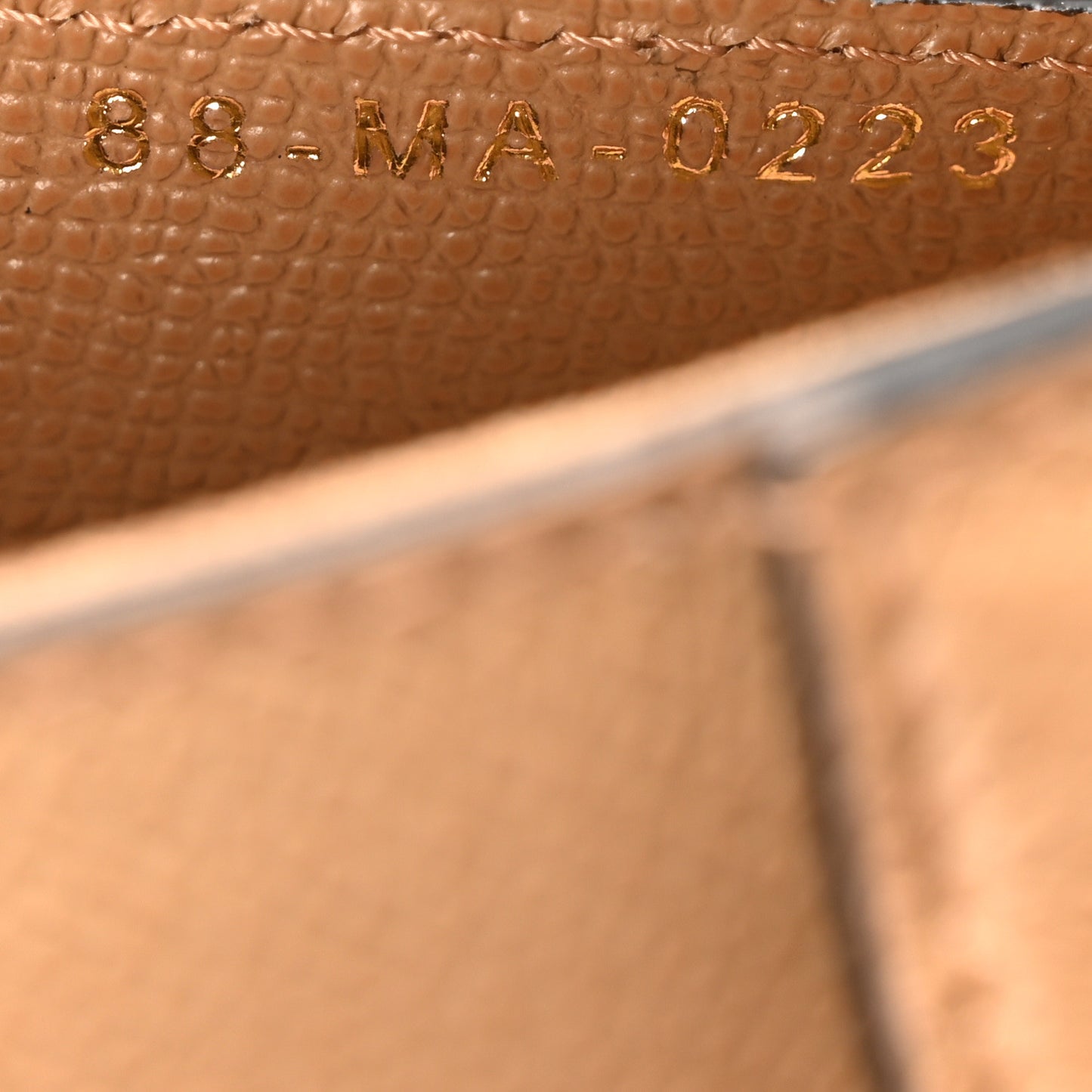 Grained Calfskin Saddle Bag Light Brown