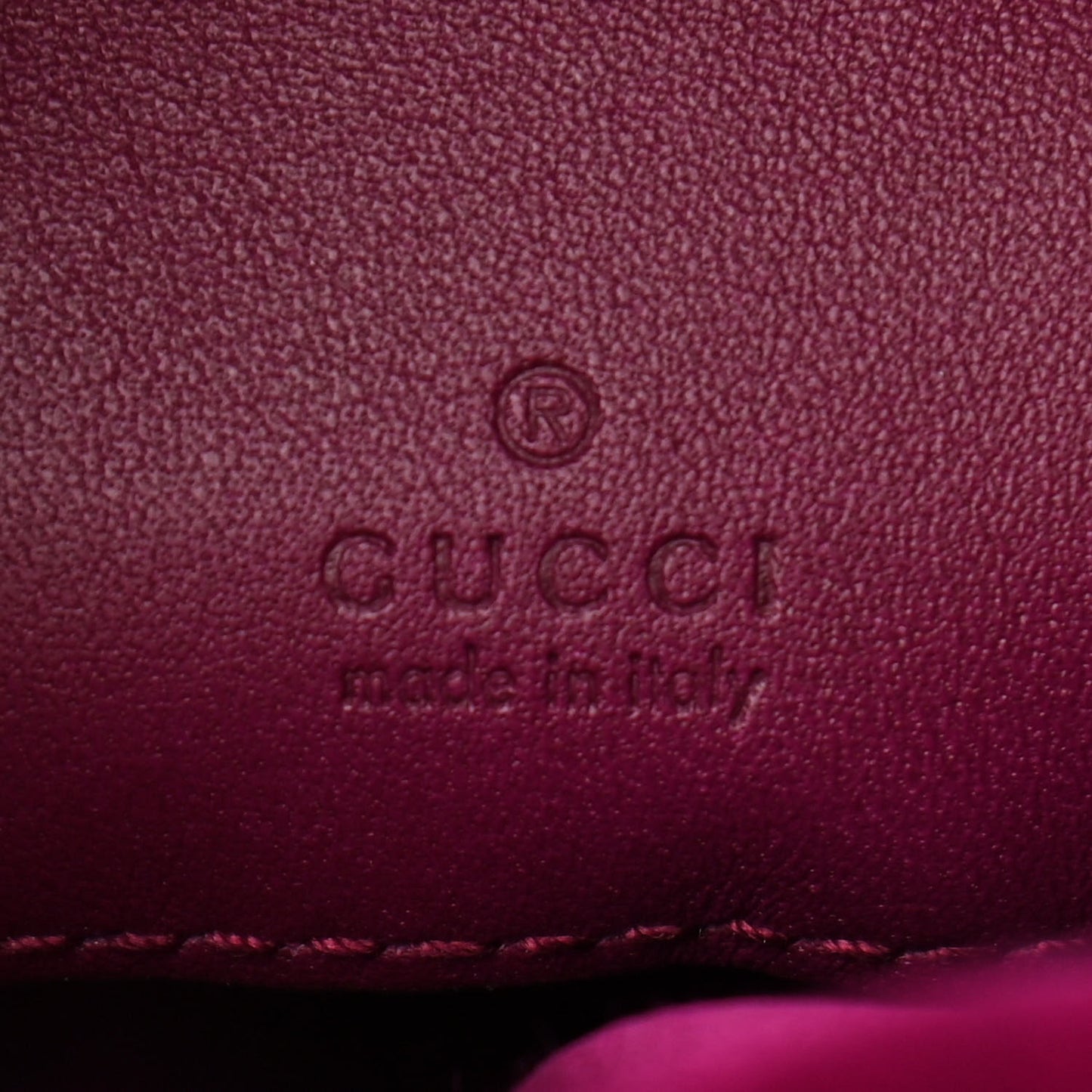 Velvet Matelasse Mini GG Marmont 2.0 Bucket Bag Fuchsia Violet Cyclamen