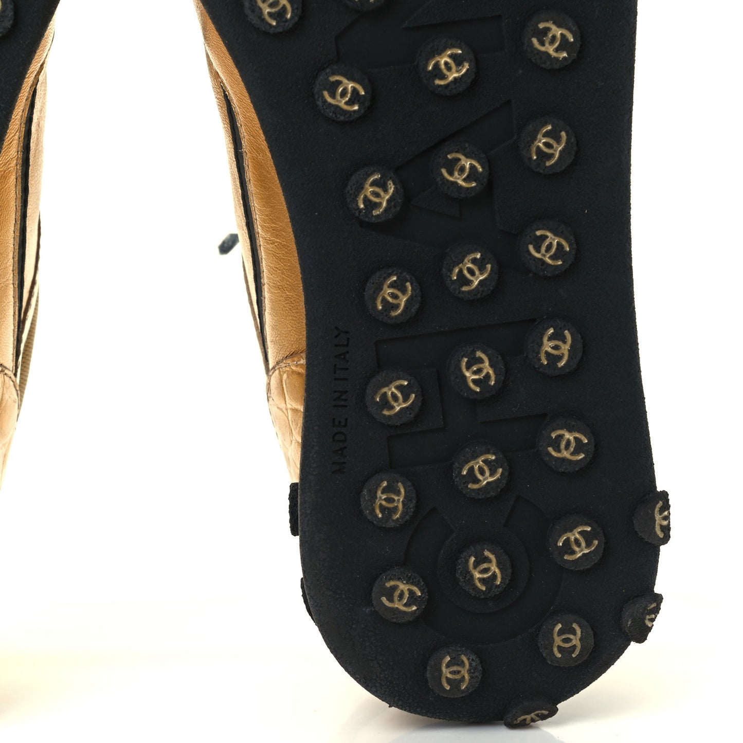 Metallic Satin Finish CC Womens Sneakers 38 Gold