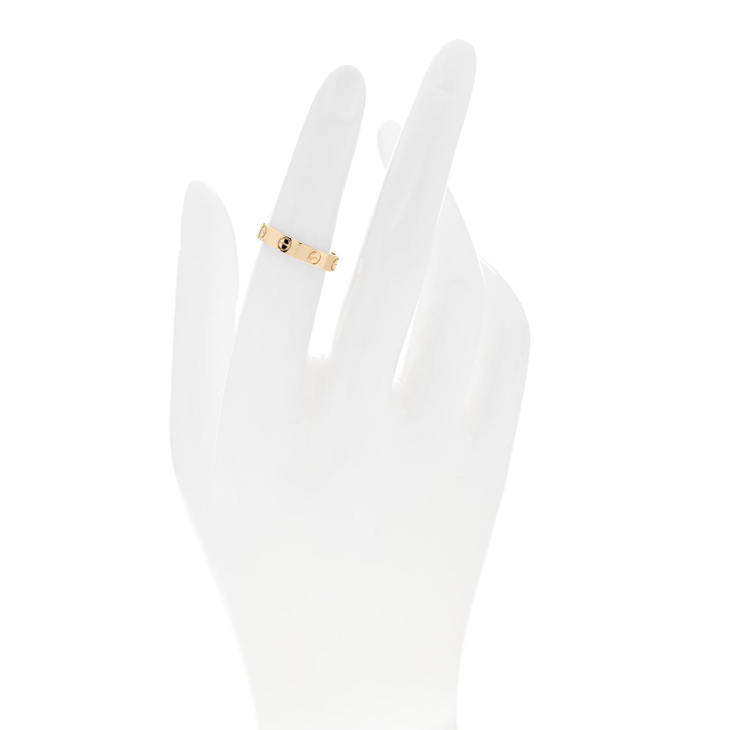 18K Yellow Gold 3.5mm LOVE Wedding Band Ring 50 5.25