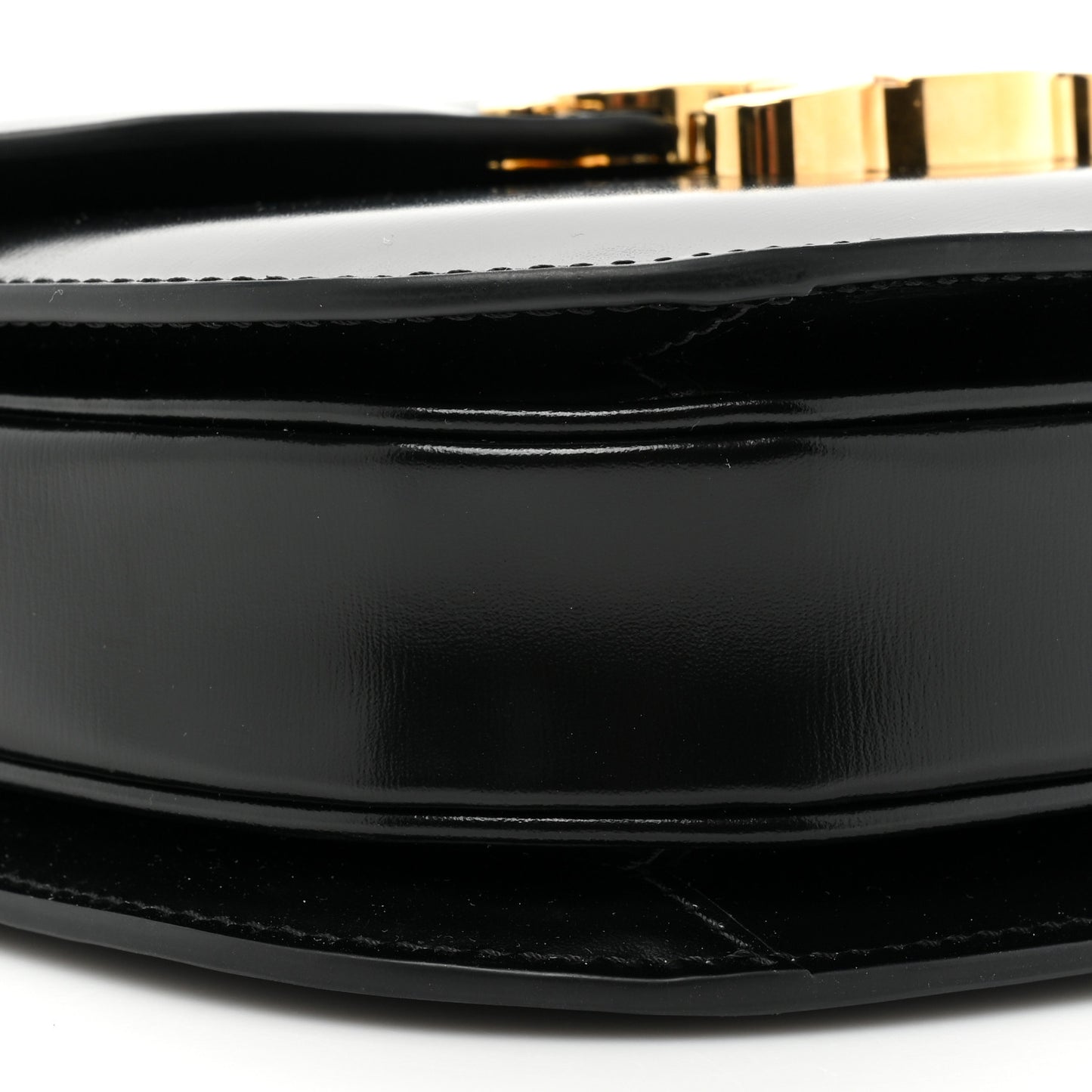 Shiny Calfskin Teen Besace Black