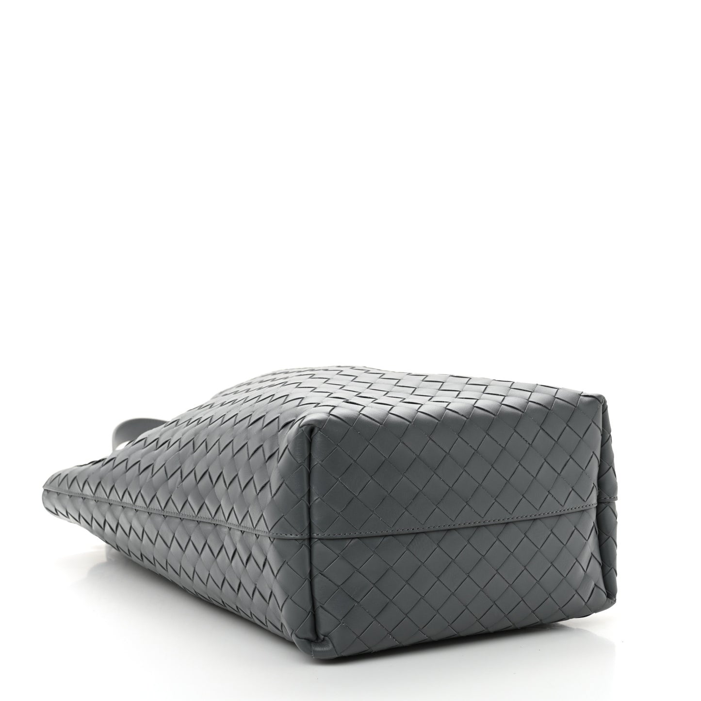 Calfskin Intrecciato Tote Bag Grey