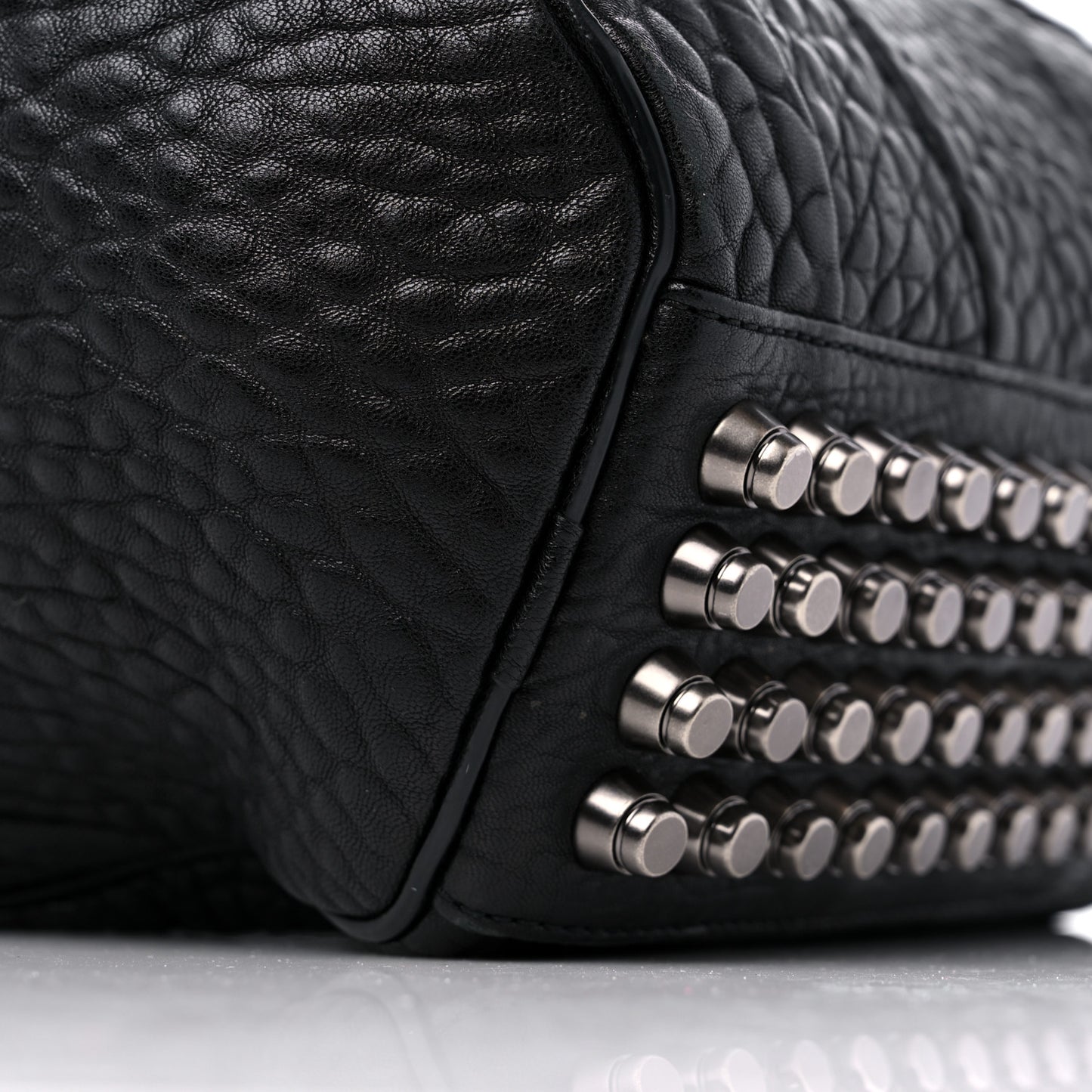 Pebbled Lambskin Mini Rockie Black Rhodium Hardware
