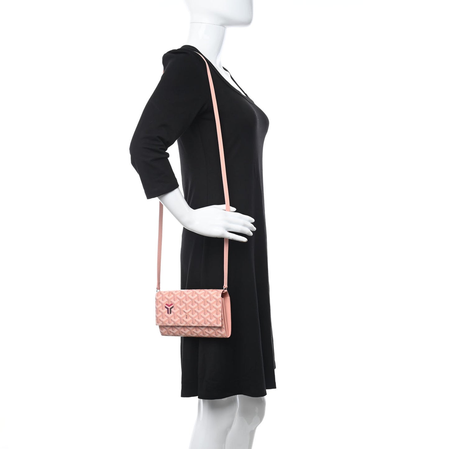 Goyardine Varenne Continental Wallet Pink