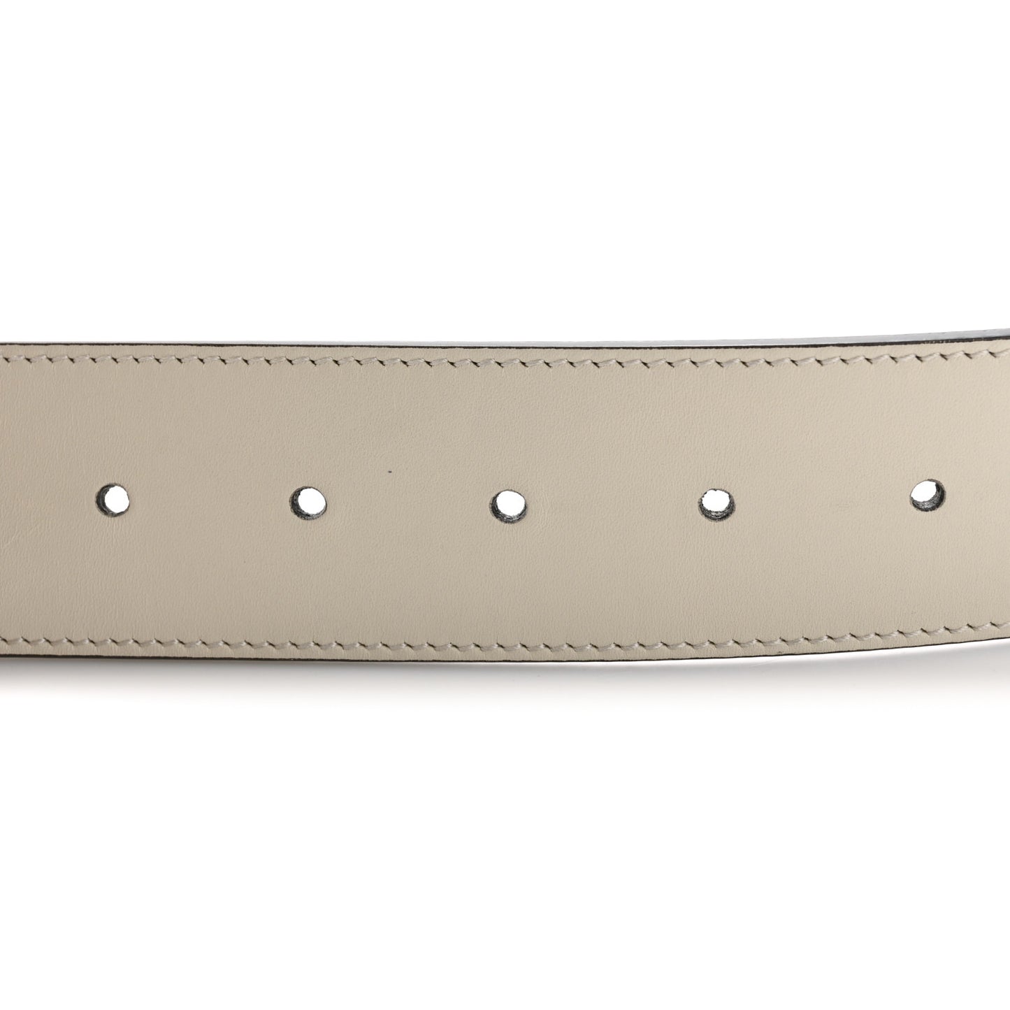 Calfskin Double G 40mm Belt 115 46 Mystic White