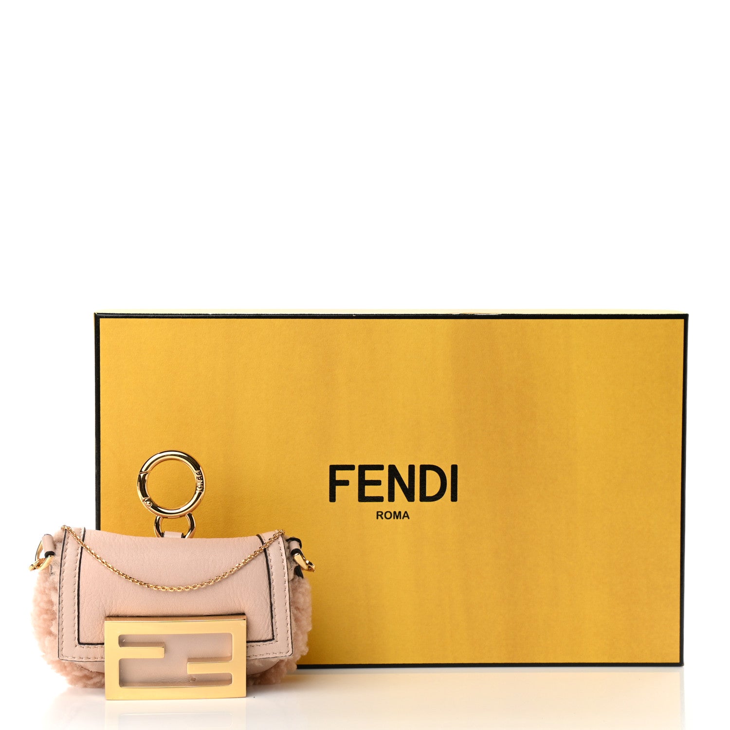 Fendi Lambskin Shearling Nano Baguette Maxi Handle Charm Soap 10 of 10
