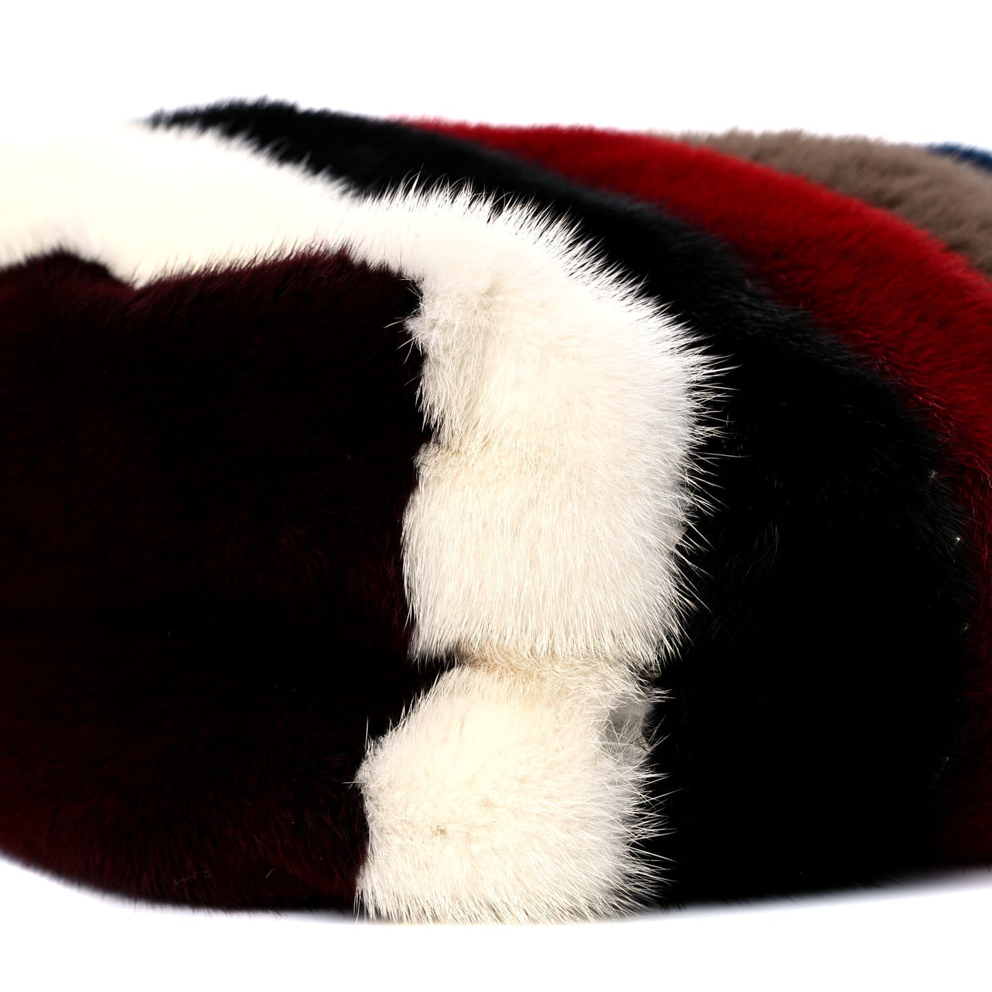 Mink Fur Rockstud Large Tote Multicolor