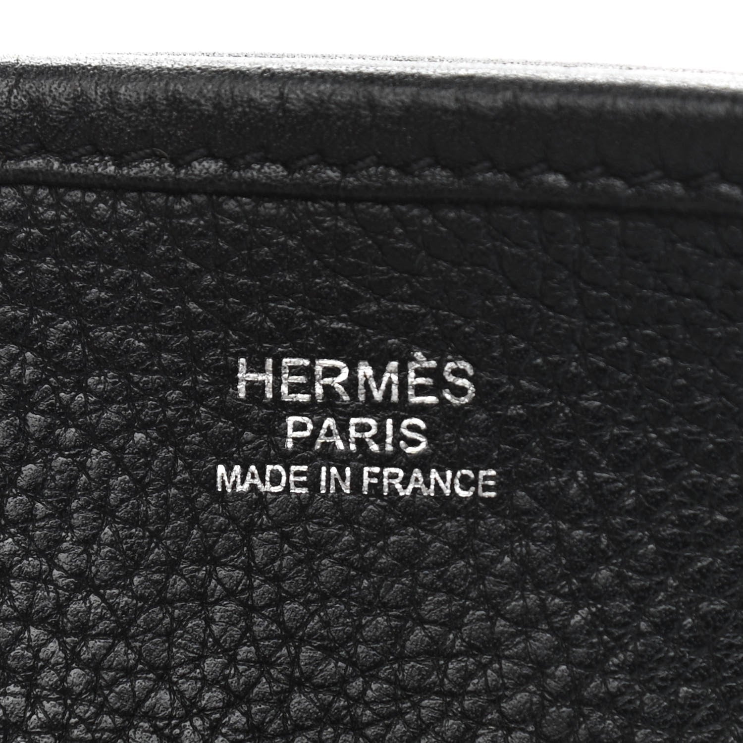 Hermes Taurillon Clemence Evelyne PM Black 6 of 11