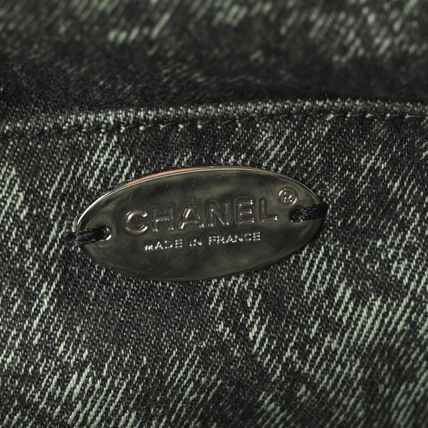 Denim Quilted Denimpression Waist Bag Green Black