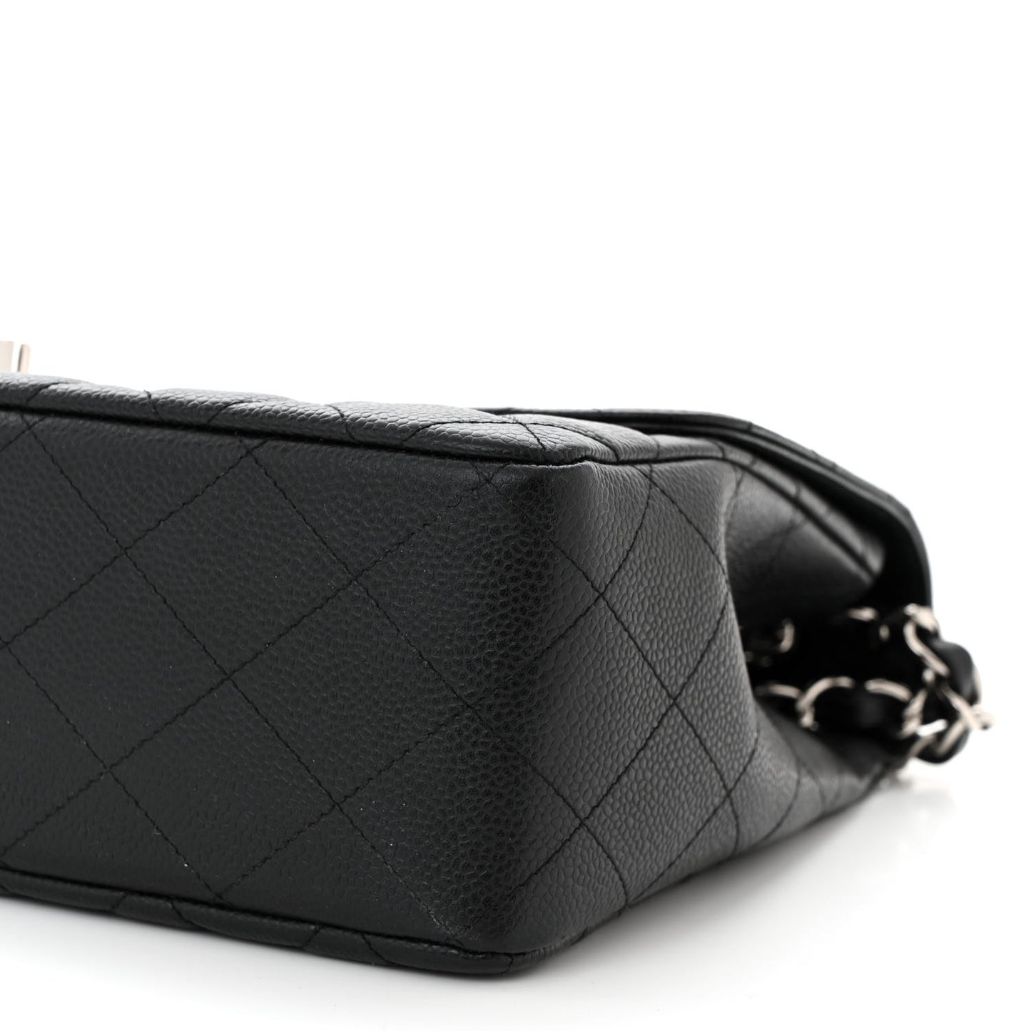 Caviar Quilted Jumbo Single Flap Black