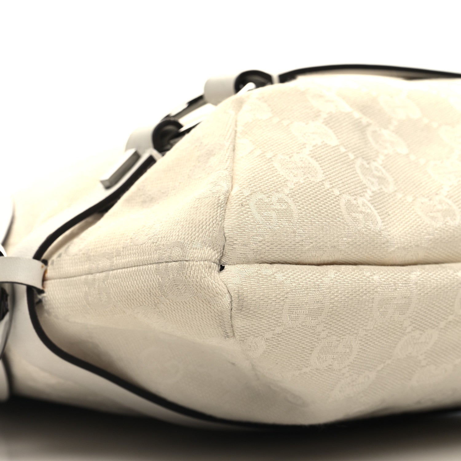 Gucci Monogram Calfskin Tote White 9 of 13