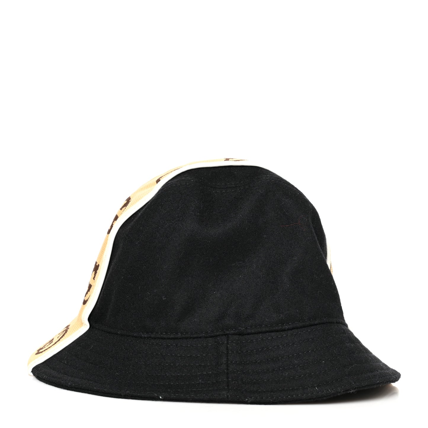 Double G Bucket Hat M Black Beige